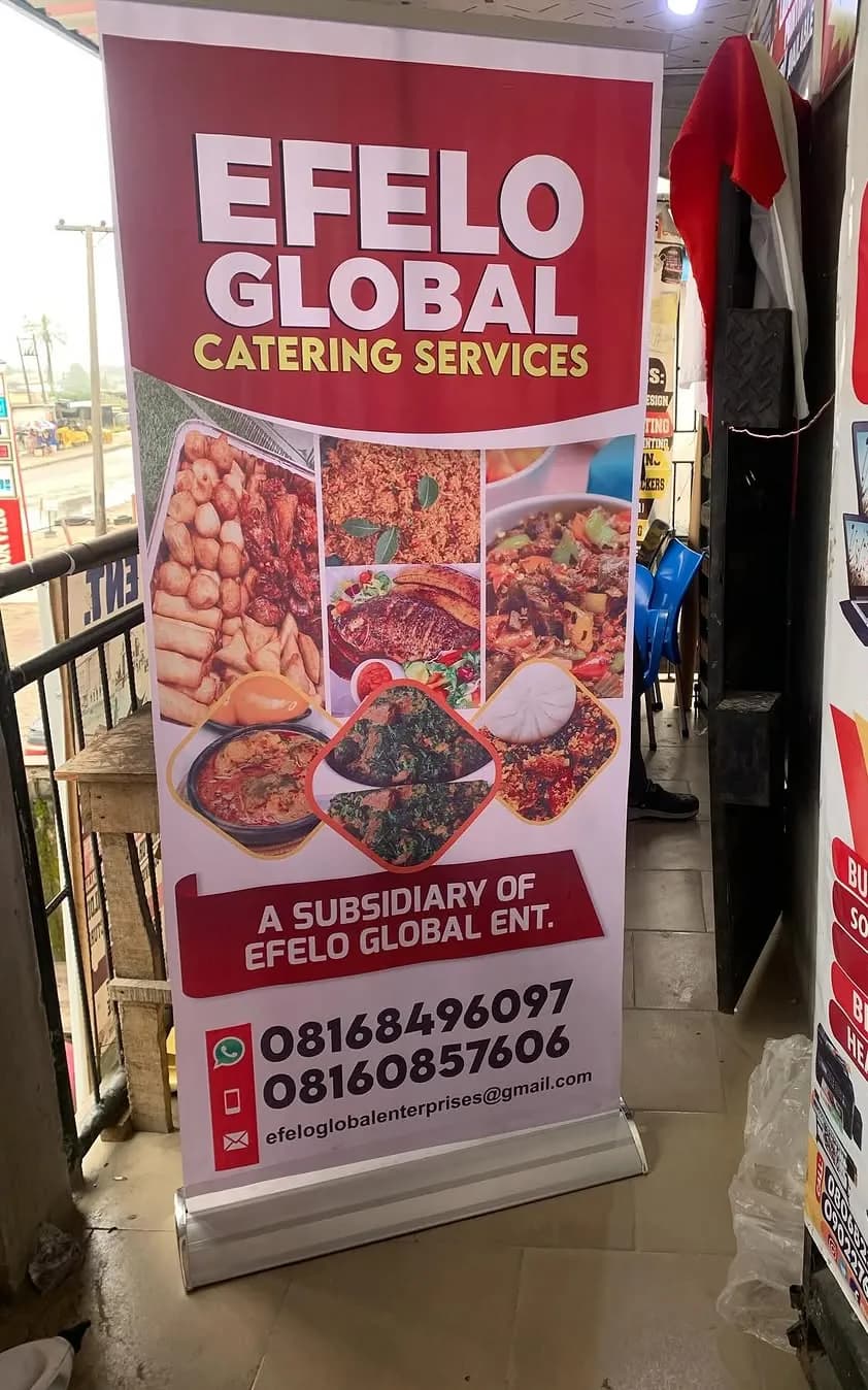 Branded print work produced by P MEDIA