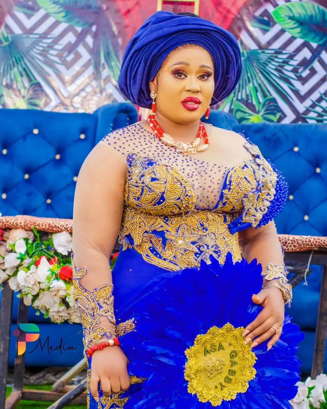 Wedding portrait photographed by P MEDIA